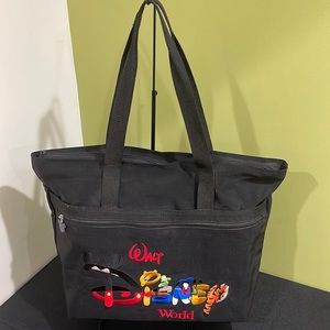 NWOT Walt Disney World embroidered black tote